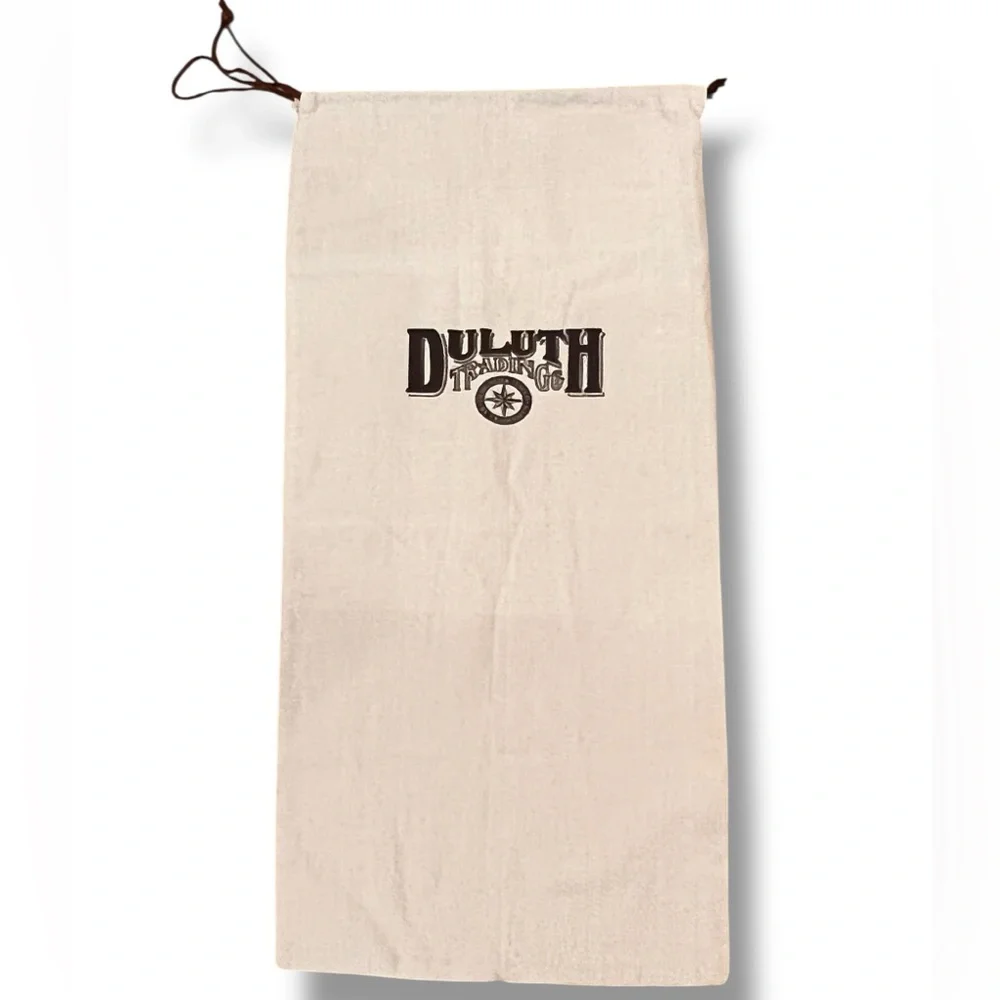 Duluth Trading Co Canvas Drawstring Laundry Dust Bag XL OD 16 X 32” NWOT Cream